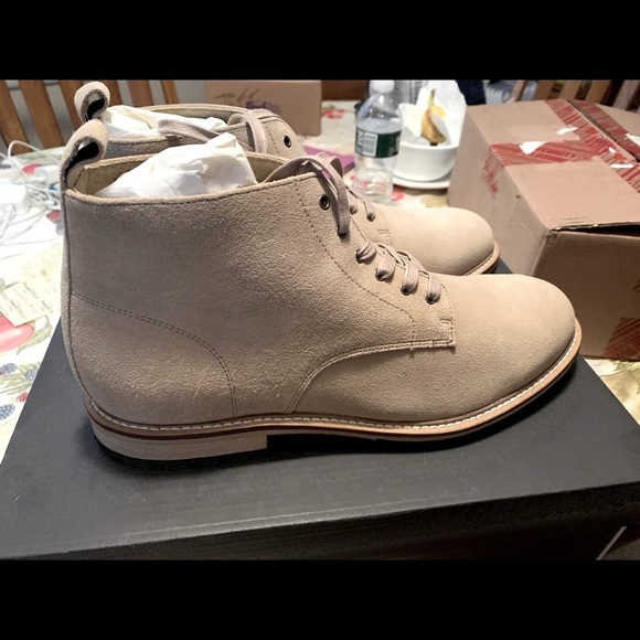 Banana Republic Shoes | Banana Republic Mens Arley Suede Work Boots | Color: Cream | Size: 10.5 | Jv325's Closet